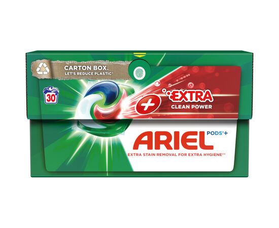 Капсулы для стирки Ariel Pods All-in-1 + Сила экстраочищения 30 шт. (8001090803207), изображение 2 Капсулы для стирки Ariel Pods All-in-1 + Сила экстраочищения 30 шт. (8001090803207), изображение 2