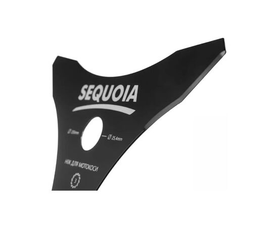 Нож для газонокосилки SEQUOIA 3-х зубчатый, D=255 мм, посадочный D=25.4 мм, толщина 1.4 мм (GB3-255), изображение 2 Нож для газонокосилки SEQUOIA 3-х зубчатый, D=255 мм, посадочный D=25.4 мм, толщина 1.4 мм (GB3-255), изображение 2