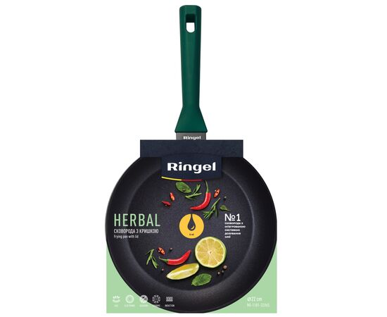 Сковорода Ringel Herbal 26 см (RG-1101-26/h/L), изображение 5 Сковорода Ringel Herbal 26 см (RG-1101-26/h/L), изображение 5
