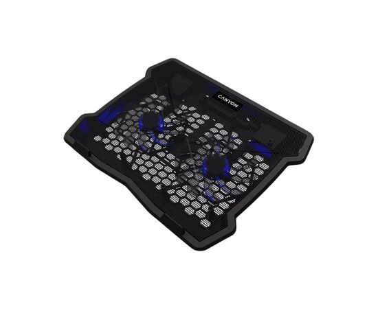 Подставка для ноутбука Canyon NS03, 10-15.6 laptop, dual-fan with 2x2.0 USB hub (CNE-HNS03), изображение 2 Подставка для ноутбука Canyon NS03, 10-15.6 laptop, dual-fan with 2x2.0 USB hub (CNE-HNS03), изображение 2