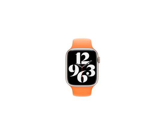 Ремешок для смарт-часов Apple 45mm Bright Orange Sport Band (MR2R3ZM/A), изображение 3 Ремешок для смарт-часов Apple 45mm Bright Orange Sport Band (MR2R3ZM/A), изображение 3