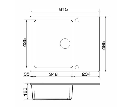 Мойка кухонная GRANADO AVILA avena (gr0502), изображение 6 Мойка кухонная GRANADO AVILA avena (gr0502), изображение 6