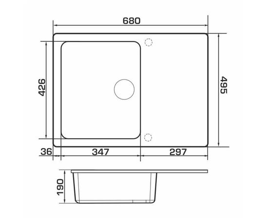Мойка кухонная GRANADO SALAMANKA white (gr0605), изображение 6 Мойка кухонная GRANADO SALAMANKA white (gr0605), изображение 6