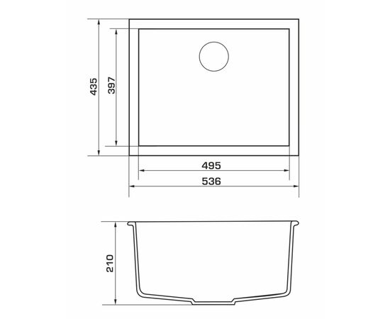 Мойка кухонная GRANADO UNDER TOP MAX ivory (gr3004), изображение 5