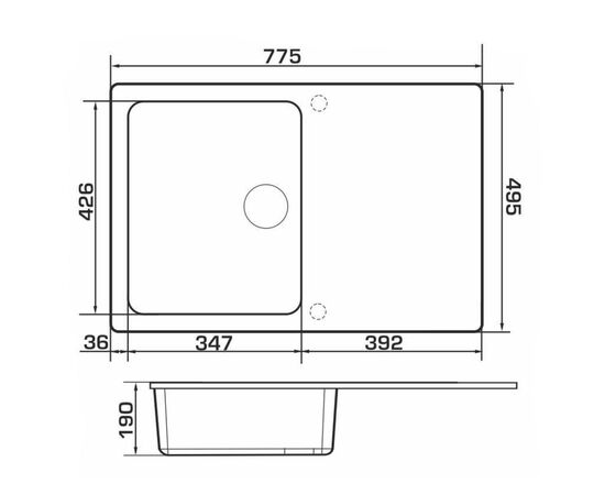 Мойка кухонная GRANADO VIGO white (gr1405), изображение 6 Мойка кухонная GRANADO VIGO white (gr1405), изображение 6