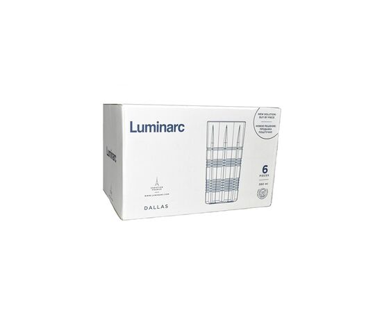Набір склянок Luminarc Dallas Pink 6 x 380 мл (P9164/ 1), зображення 3 Набір склянок Luminarc Dallas Pink 6 x 380 мл (P9164/ 1), зображення 3