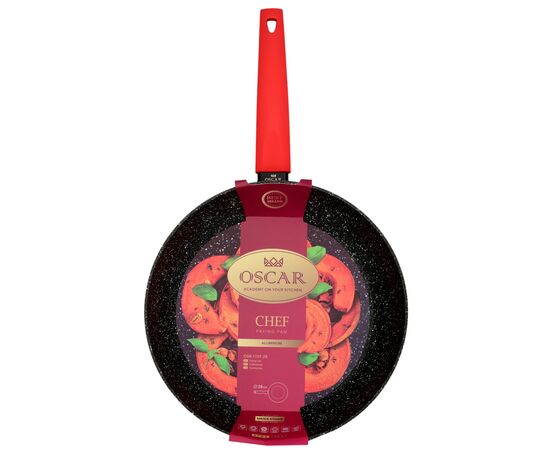 Сковорода Oscar Chef без кришки 28 см (OSR-1101-28), изображение 3 Сковорода Oscar Chef без кришки 28 см (OSR-1101-28), изображение 3