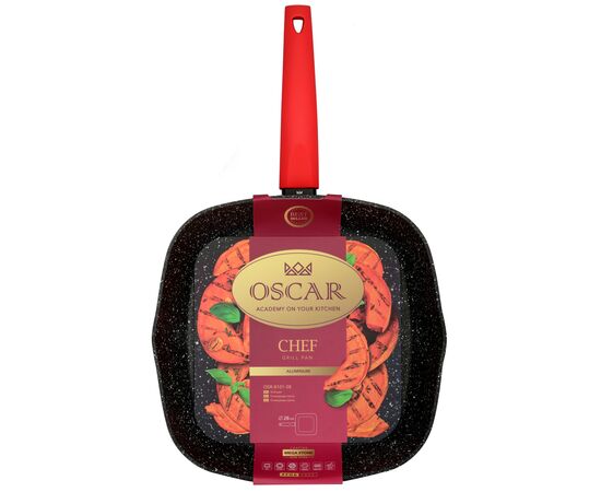 Сковорода Oscar Chef Grill 28 см (OSR-8101-28), изображение 3 Сковорода Oscar Chef Grill 28 см (OSR-8101-28), изображение 3