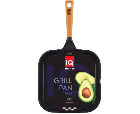 Сковорода Ringel IQ Be Natural Grill 24 см (IQ-1143-24 g), изображение 3
