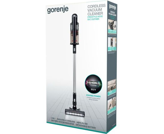Пылесос Gorenje SVC252FMBK, изображение 5 Пылесос Gorenje SVC252FMBK, изображение 5