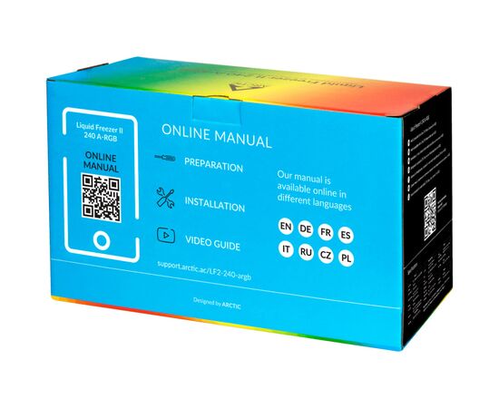 Система водяного охлаждения Arctic Liquid Freezer II 240 RGB (ACFRE00093A), изображение 7 Система водяного охлаждения Arctic Liquid Freezer II 240 RGB (ACFRE00093A), изображение 7
