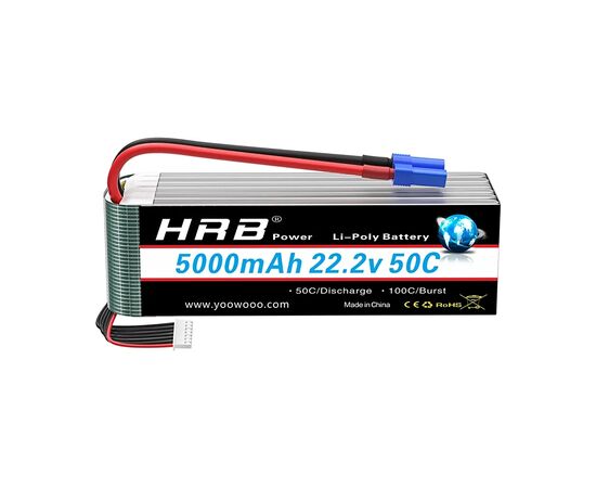 Аккумулятор для дрона HRB_ Lipo 6s 22.2V 5000mAh 50C Battery (Weight 650-700g) (HR-5000MAH-6S-50C)