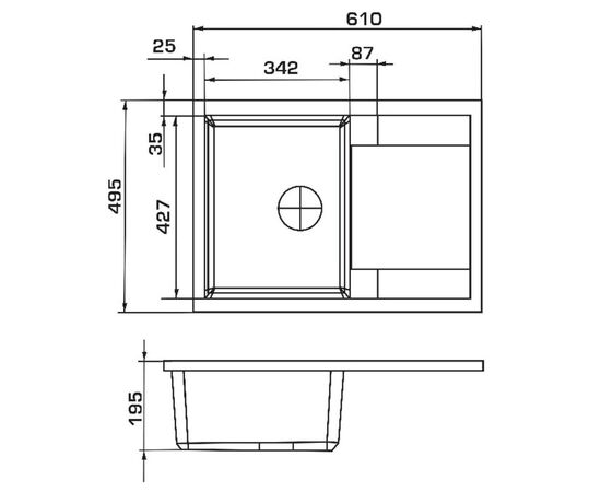 Мойка кухонная GRANADO ALTEA marron (gr1306), изображение 8 Мойка кухонная GRANADO ALTEA marron (gr1306), изображение 8