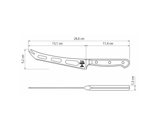 Кухонний ніж Tramontina Century Cheese 152 мм (24049/106), зображення 3