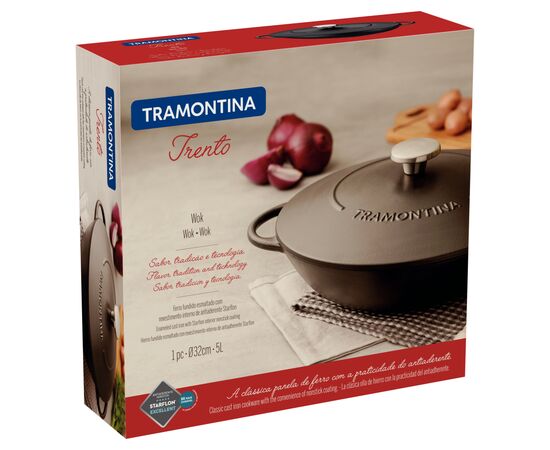 Сковорода Tramontina Trento WOK 5 л (20806/032), изображение 6 Сковорода Tramontina Trento WOK 5 л (20806/032), изображение 6