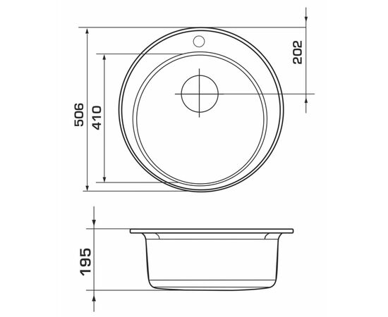 Мойка кухонная GRANADO VITORIA grafito (gr0109), изображение 7