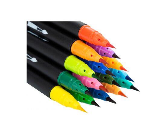 Фломастеры Maxi кисточки REAL BRUSH, 18 цветов, линия 0,5-6 мм (MX15231), изображение 3 Фломастеры Maxi кисточки REAL BRUSH, 18 цветов, линия 0,5-6 мм (MX15231), изображение 3