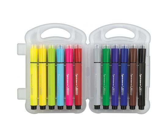 Фломастеры Maxi штампы Jumbo, 12 цветов и форм (MX15227), изображение 2 Фломастеры Maxi штампы Jumbo, 12 цветов и форм (MX15227), изображение 2