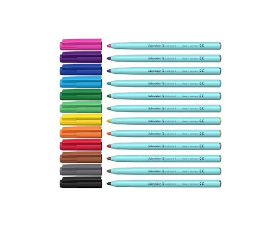 Фломастеры Schneider COLORINA B (линия 2,2 мм), 12 цветов (S193092), изображение 3