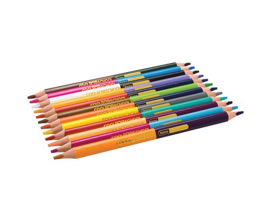 Карандаши цветные Cool For School Dual Jumbo Extra Soft двухсторонние 12 шт (CF15166), изображение 2 Карандаши цветные Cool For School Dual Jumbo Extra Soft двухсторонние 12 шт (CF15166), изображение 2
