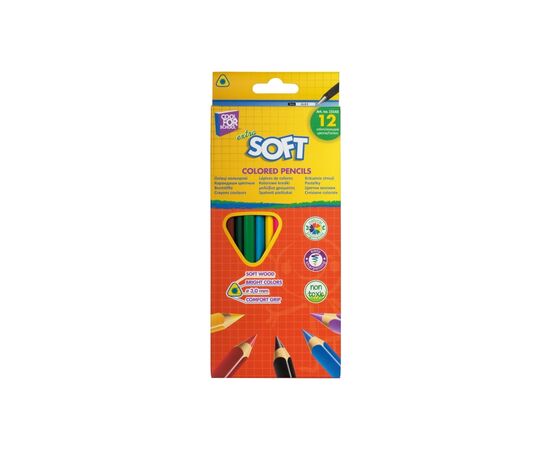 Карандаши цветные Cool For School Extra Soft 12 цветов (CF15143)