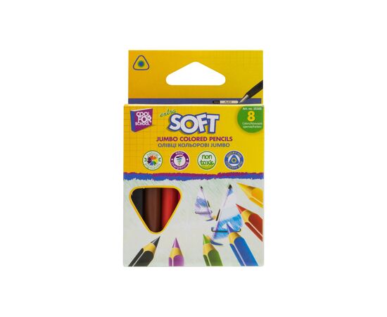 Карандаши цветные Cool For School Jumbo Extra Soft, 8 цветов (CF15165)