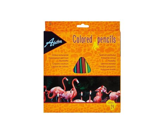 Карандаши цветные Economix Africa, 24 цвета (E11527)