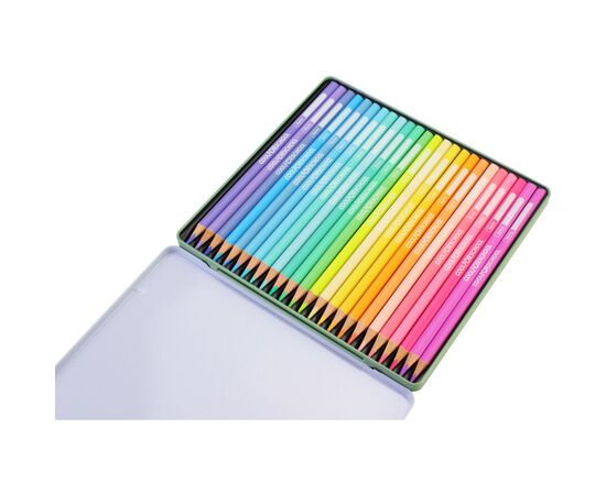 Карандаши цветные Cool For School Pastel Премиум в металлической коробке 24 цвета (CF15189), изображение 2 Карандаши цветные Cool For School Pastel Премиум в металлической коробке 24 цвета (CF15189), изображение 2