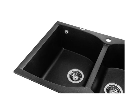 Мойка кухонная GRANADO CORDOBA black shine (gr1201), изображение 5 Мойка кухонная GRANADO CORDOBA black shine (gr1201), изображение 5