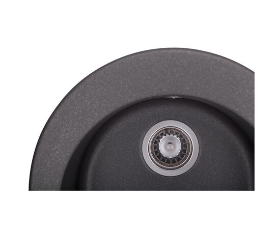 Мойка кухонная GRANADO VITORIA black shine (gr0101), изображение 2 Мойка кухонная GRANADO VITORIA black shine (gr0101), изображение 2