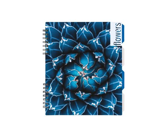 Блокнот Optima Flowers, B5 с разделителями 120 листов, клетка (O20356-14)