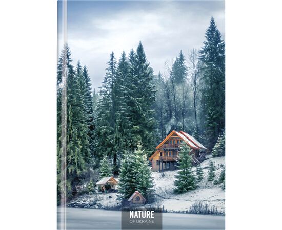 Блокнот Optima Nature of Ukraine: озеро А4, твердая обкл. 96 листов, клетка (O20378-12)