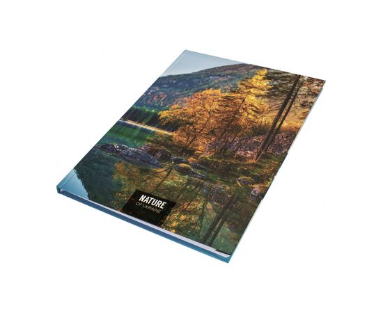 Блокнот Optima Nature of Ukraine: озеро А4, твердая обкл. 96 листов, клетка (O20378-11), зображення 2 Блокнот Optima Nature of Ukraine: озеро А4, твердая обкл. 96 листов, клетка (O20378-11), зображення 2