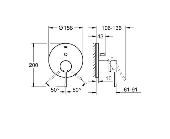 Смеситель Grohe Essence (24058001), изображение 4 Смеситель Grohe Essence (24058001), изображение 4