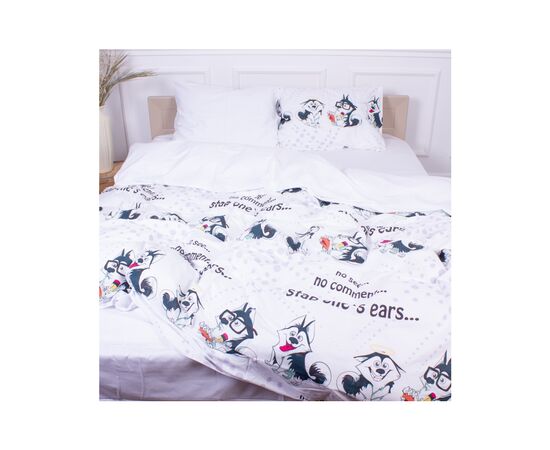 Постільна білизна MirSon Сатин 22-1331 No comment King Size (2200005159460), зображення 3