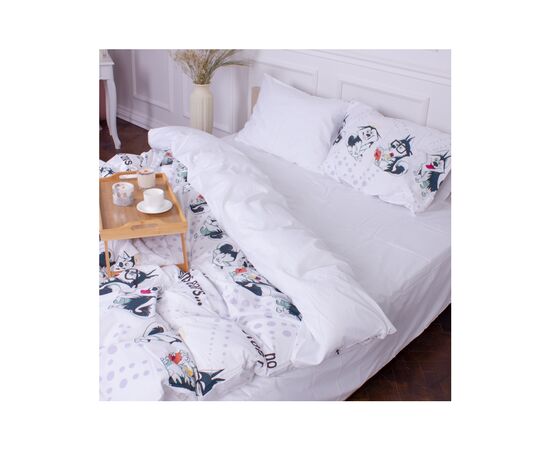 Постільна білизна MirSon Сатин 22-1331 No comment King Size (2200005159460), зображення 5