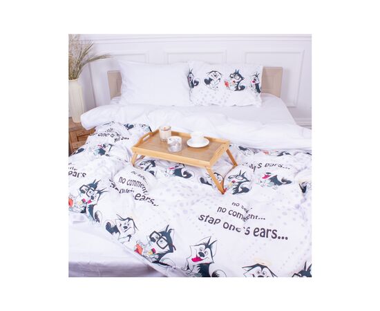 Постельное белье MirSon Сатин 22-1331 No comment King Size (2200005159460)