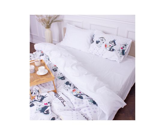 Постільна білизна MirSon Сатин 22-1331 No comment Сімейний (2200005157688), зображення 2