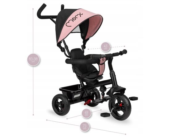 Детский велосипед MoMi Iris 5 в 1 Pink (ROTR00008), изображение 3 Детский велосипед MoMi Iris 5 в 1 Pink (ROTR00008), изображение 3