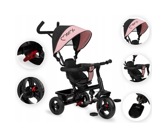 Детский велосипед MoMi Iris 5 в 1 Pink (ROTR00008), изображение 8 Детский велосипед MoMi Iris 5 в 1 Pink (ROTR00008), изображение 8