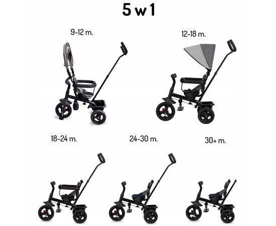 Детский велосипед MoMi Iris 5 в 1 Pink (ROTR00008), изображение 9 Детский велосипед MoMi Iris 5 в 1 Pink (ROTR00008), изображение 9