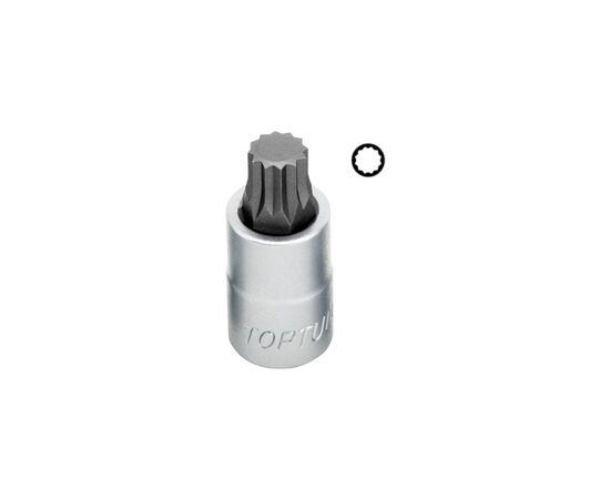 Головка торцевая Toptul SPLINE M8 L55мм 1/2" (BCHA1608)