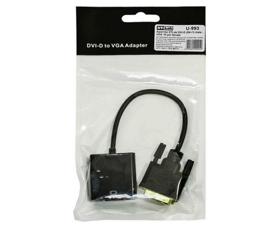 Переходник DVI-D (24+1) to VGA ST-Lab (U-993), изображение 4 Переходник DVI-D (24+1) to VGA ST-Lab (U-993), изображение 4