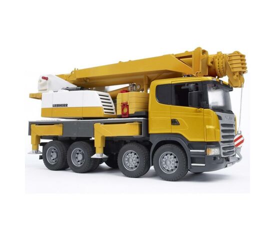 Спецтехника Bruder Автокран Scania Liebherr Большой (свет+звук) (03570), изображение 2 Спецтехника Bruder Автокран Scania Liebherr Большой (свет+звук) (03570), изображение 2