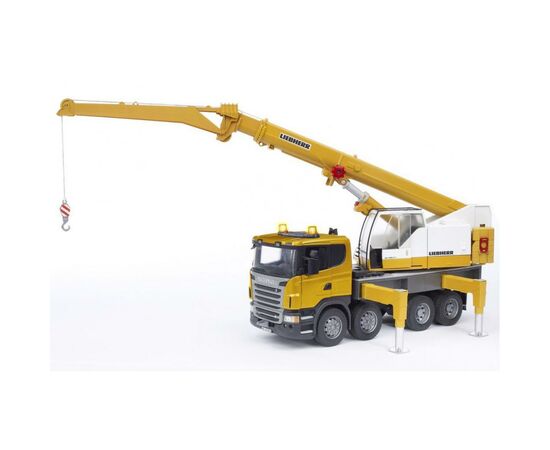 Спецтехника Bruder Автокран Scania Liebherr Большой (свет+звук) (03570), изображение 3 Спецтехника Bruder Автокран Scania Liebherr Большой (свет+звук) (03570), изображение 3