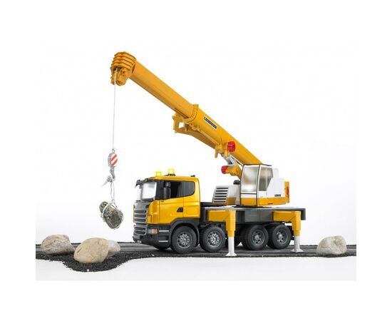 Спецтехника Bruder Автокран Scania Liebherr Большой (свет+звук) (03570), изображение 6 Спецтехника Bruder Автокран Scania Liebherr Большой (свет+звук) (03570), изображение 6