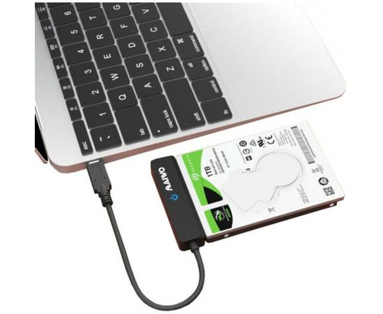 Адаптер Maiwo USB3.1 GEN2 Type-C to HDD 2,5" SATA II/III /SSD black (K105AG2 black), изображение 3 Адаптер Maiwo USB3.1 GEN2 Type-C to HDD 2,5" SATA II/III /SSD black (K105AG2 black), изображение 3