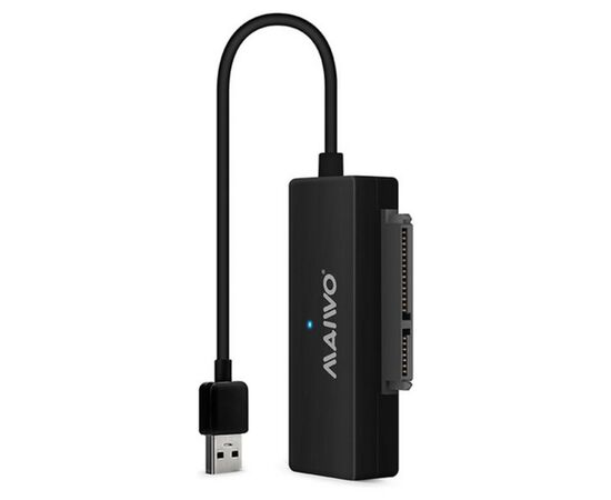 Адаптер Maiwo USB 3.0 to HDD SATA 2,5"/3,5"/5,25"/SSD, PA 2V/2A black (K10435A)