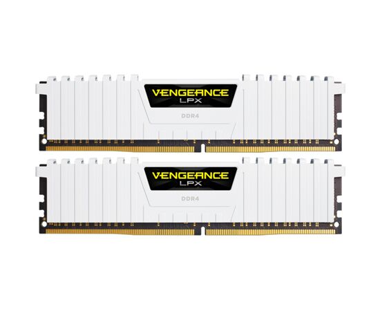 Модуль памяти для компьютера DDR4 16GB (2x8GB) 3200 MHz Vengeance LPX White Corsair (CMK16GX4M2E3200C16W)