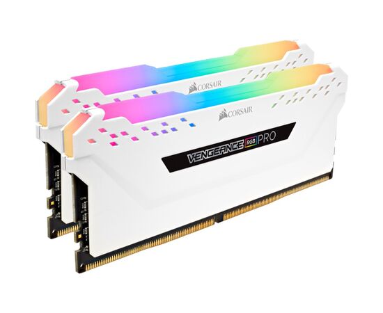 Модуль пам'яті для комп'ютера DDR4 32GB (2x16GB) 3200 MHz Vengeance RGB PRO SL Corsair (CMH32GX4M2E3200C16W), зображення 2 Модуль пам'яті для комп'ютера DDR4 32GB (2x16GB) 3200 MHz Vengeance RGB PRO SL Corsair (CMH32GX4M2E3200C16W), зображення 2